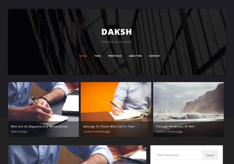 Daksh Blogger Template