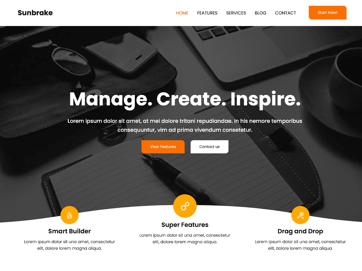 Sunbrake - Wordpress Theme