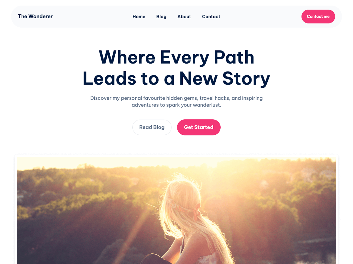 Wanderer Blog - Wordpress Theme